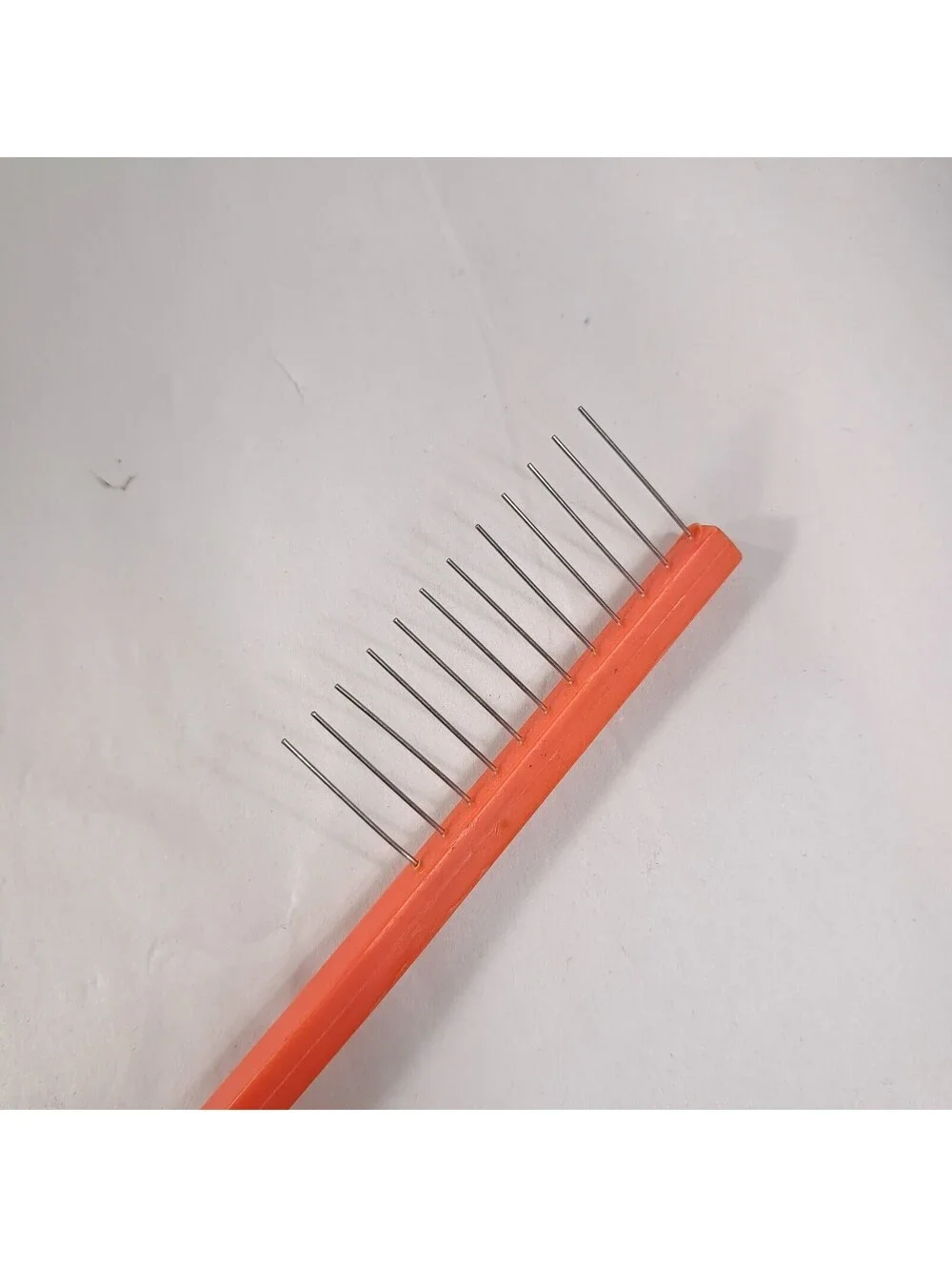 Vintage Smoothie Comb Professional Hair Styling Tool Comb Orange metal bristles